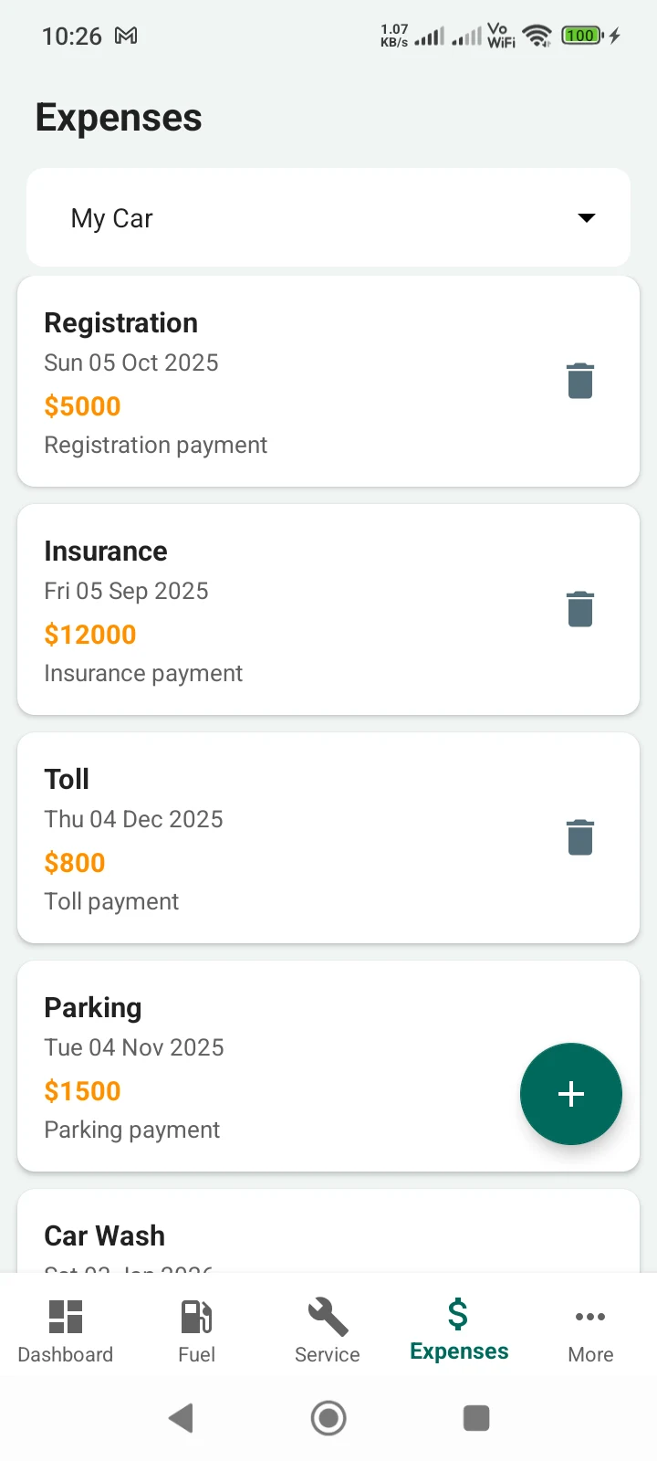Fuel Log | Mileage Tracker screenshot